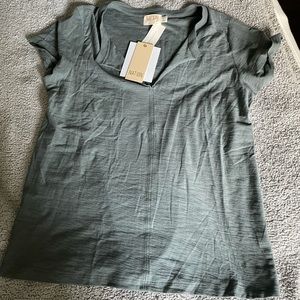 Anthropologie Grey T Shirt
